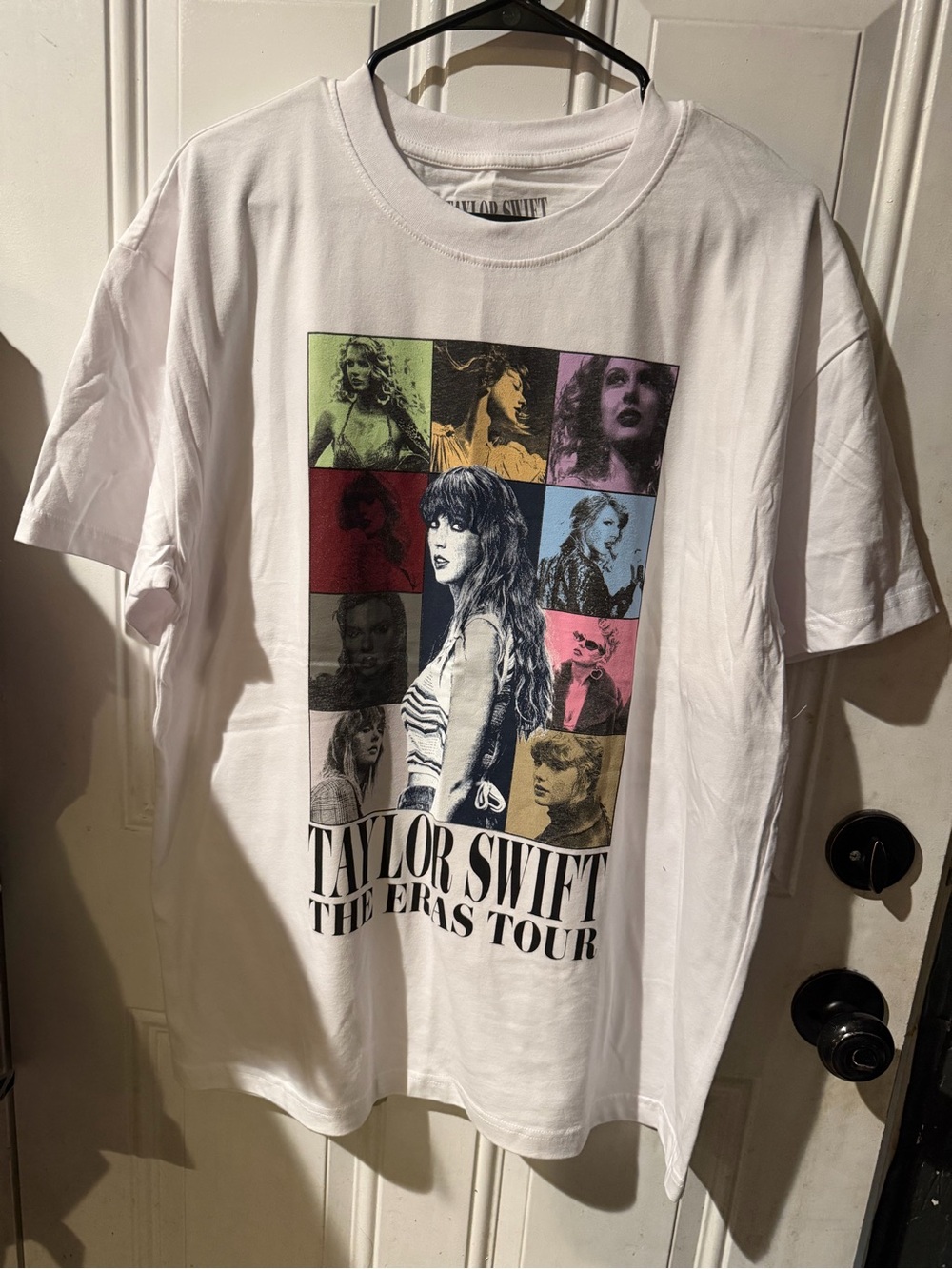 Taylor Swift White Multicolor Eras Tour Graphic Tee
